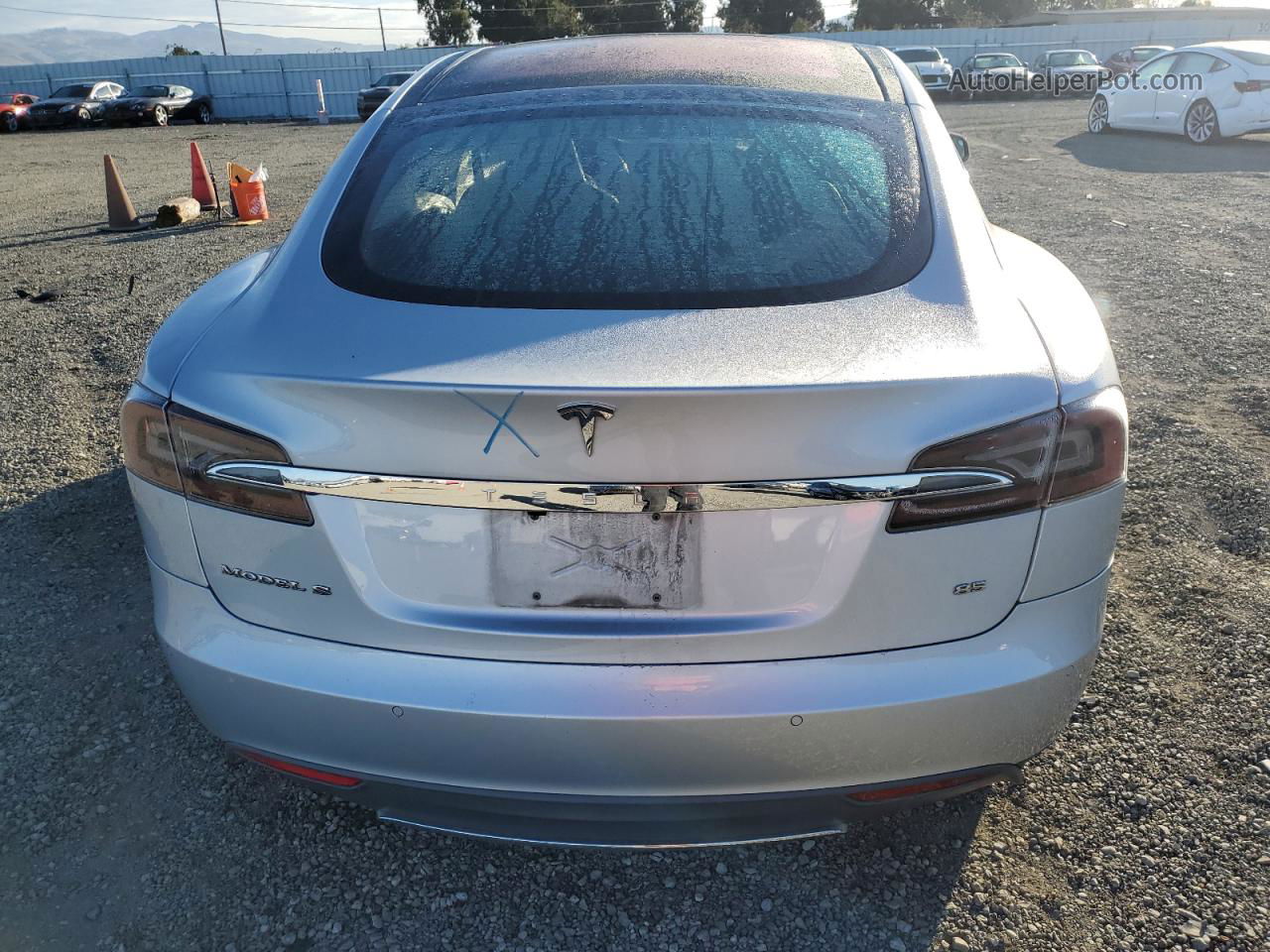 2014 Tesla Model S  Silver vin: 5YJSA1H11EFP53800