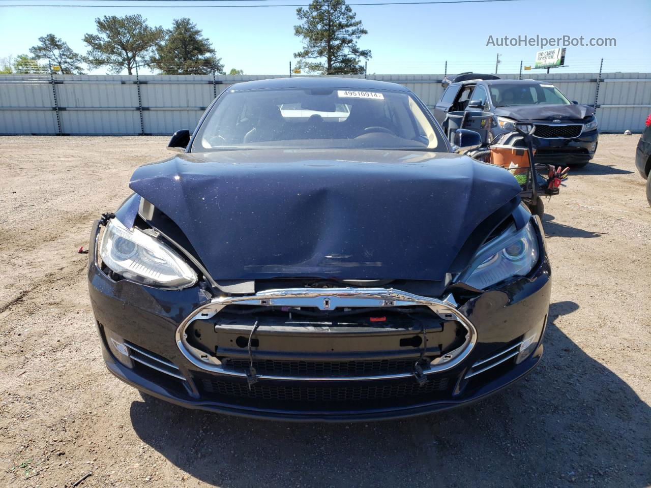 2014 Tesla Model S  Blue vin: 5YJSA1H12EFP28467