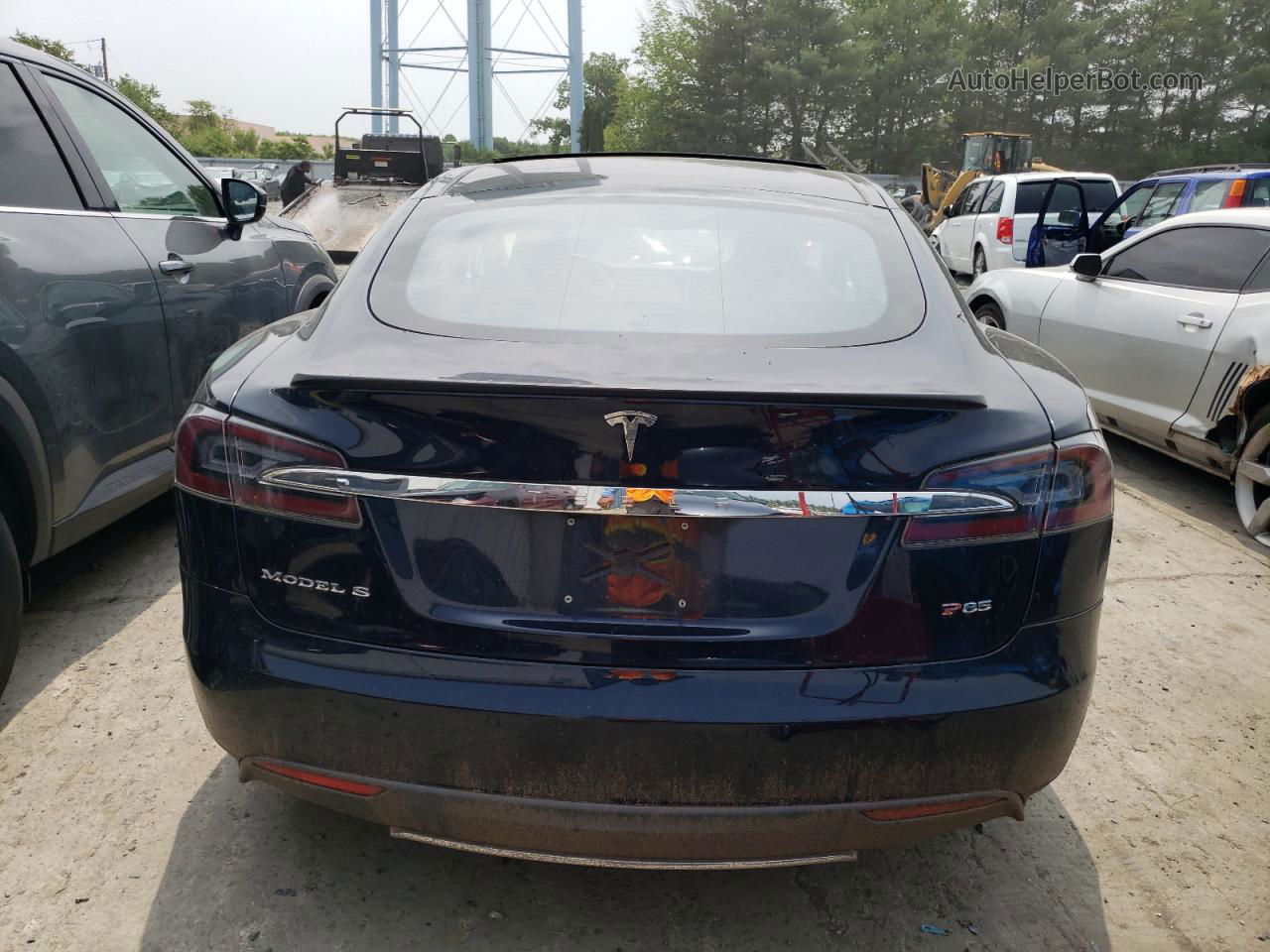 2014 Tesla Model S  Blue vin: 5YJSA1H12EFP31787