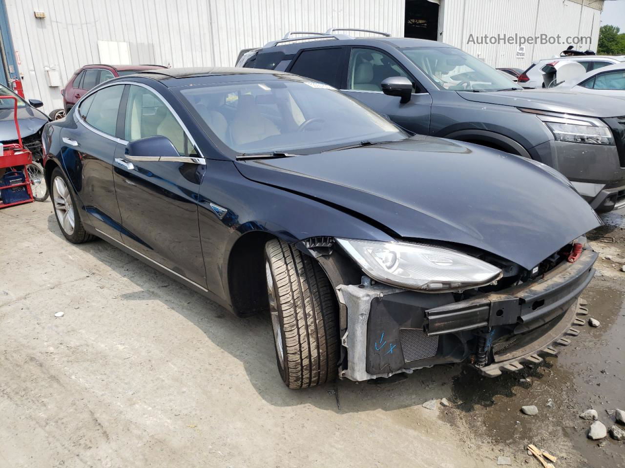 2014 Tesla Model S  Blue vin: 5YJSA1H12EFP31787