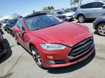 2014 Tesla Model S  Red vin: 5YJSA1H12EFP50324