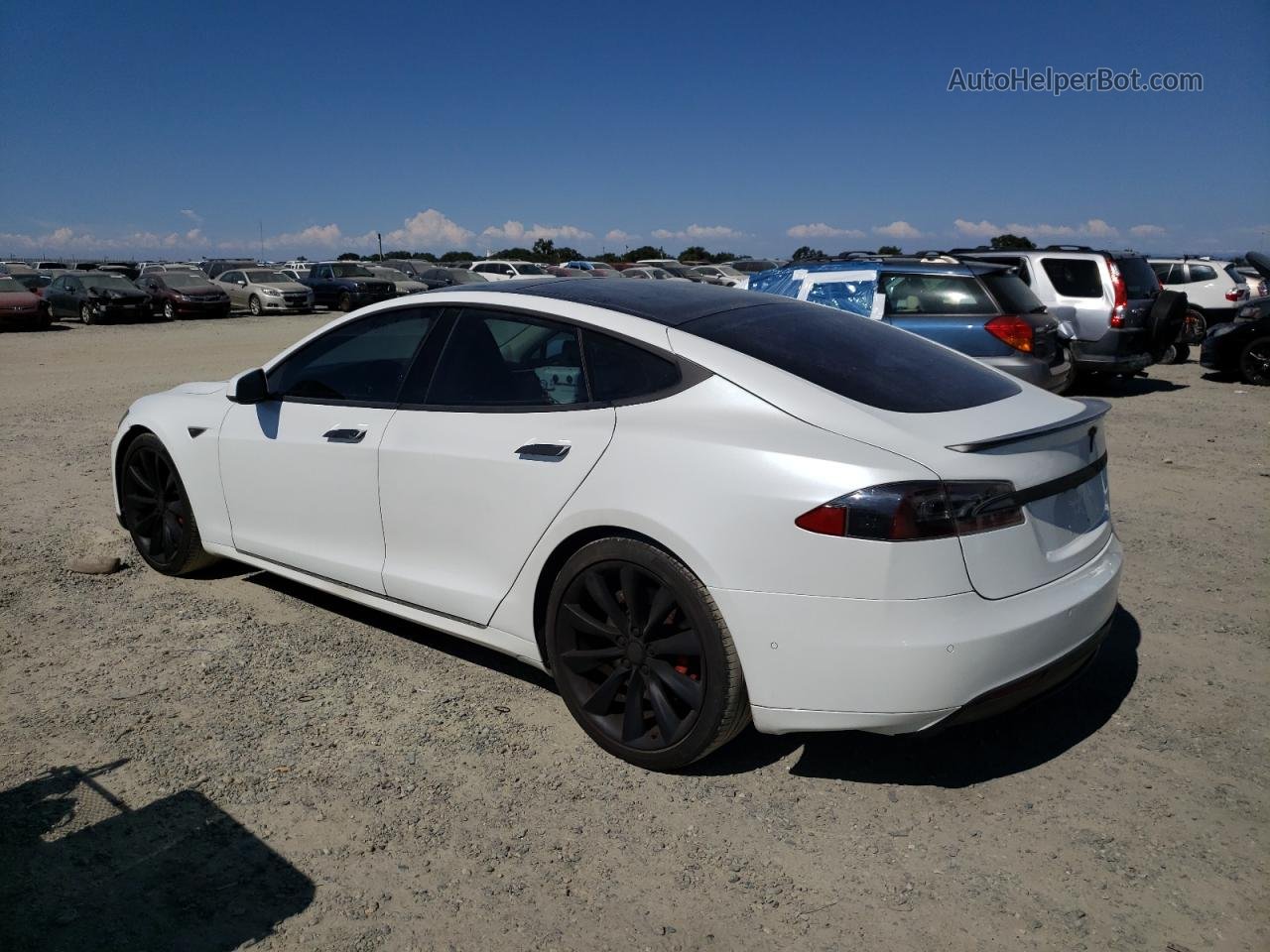 2014 Tesla Model S  Белый vin: 5YJSA1H12EFP63915