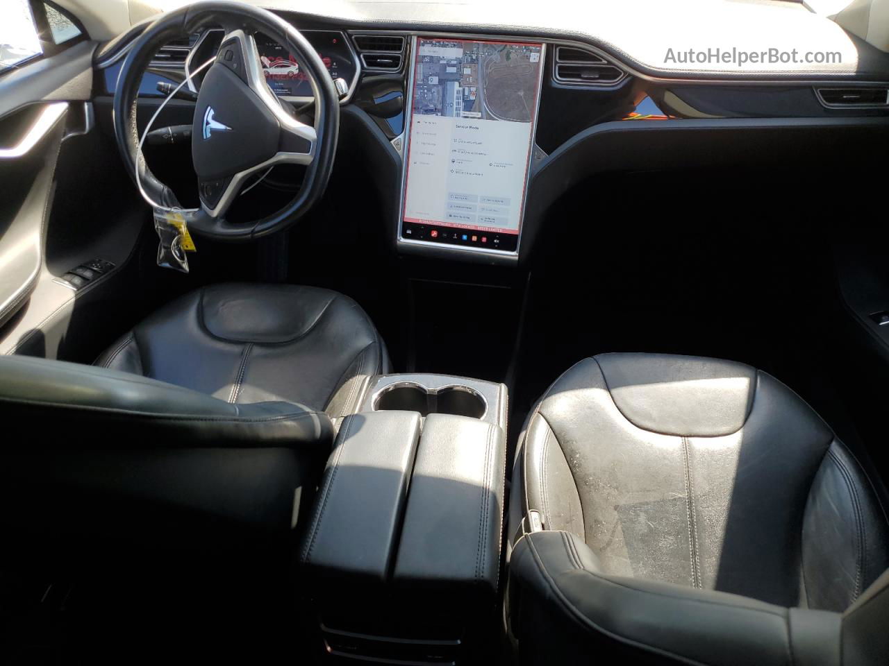 2014 Tesla Model S  White vin: 5YJSA1H13EFP32303