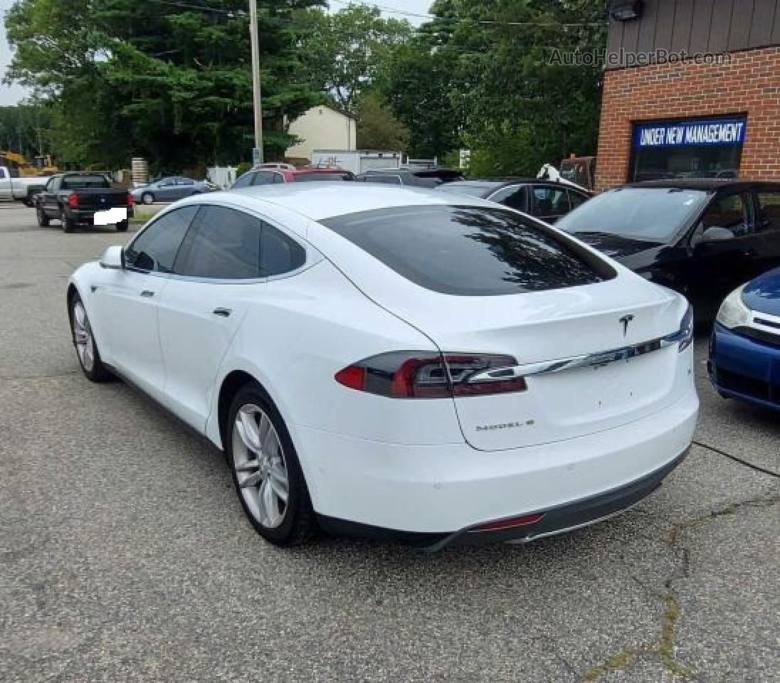 2014 Tesla Model S  White vin: 5YJSA1H13EFP61154