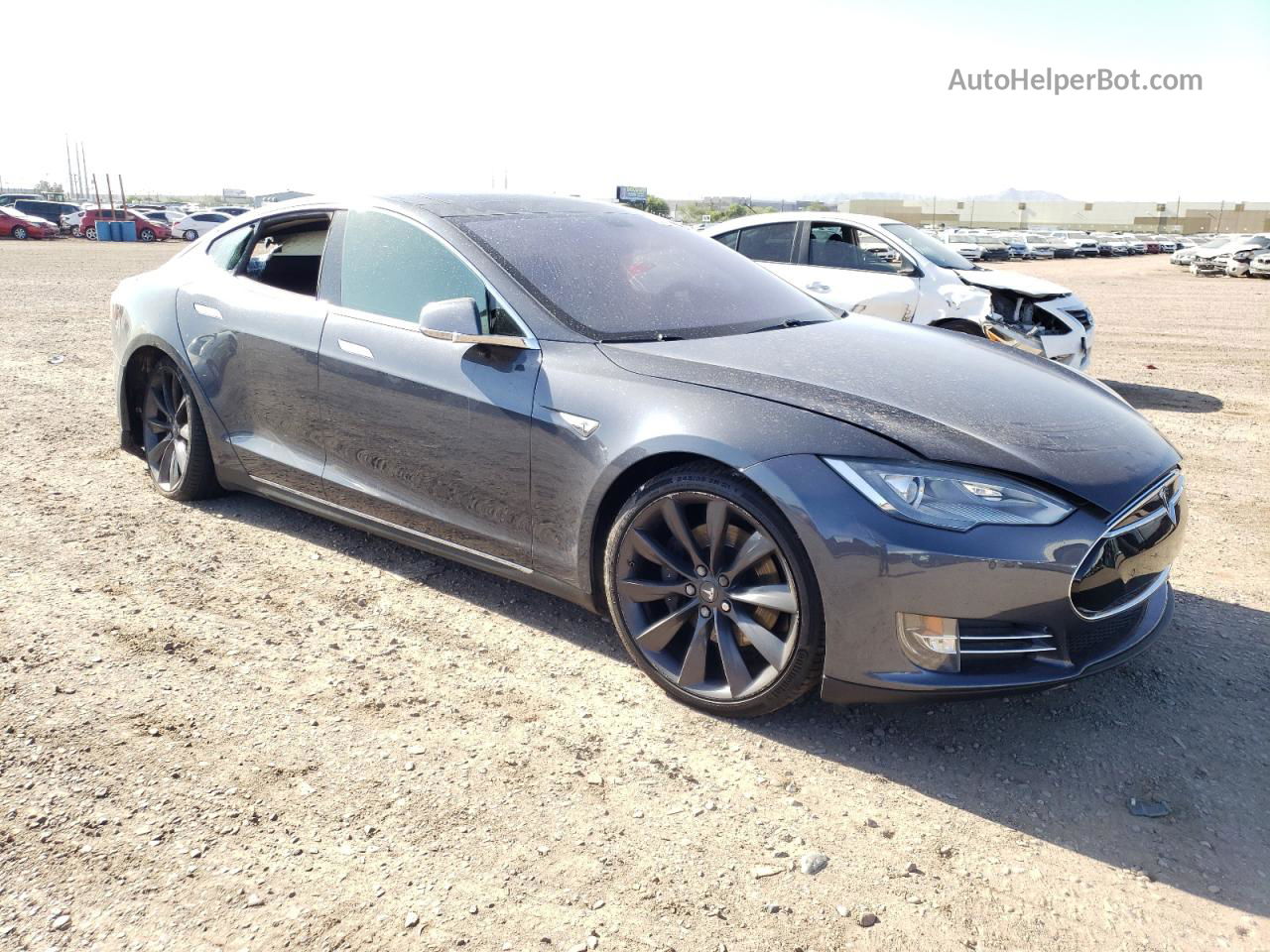 2014 Tesla Model S  Угольный vin: 5YJSA1H14EFP52950