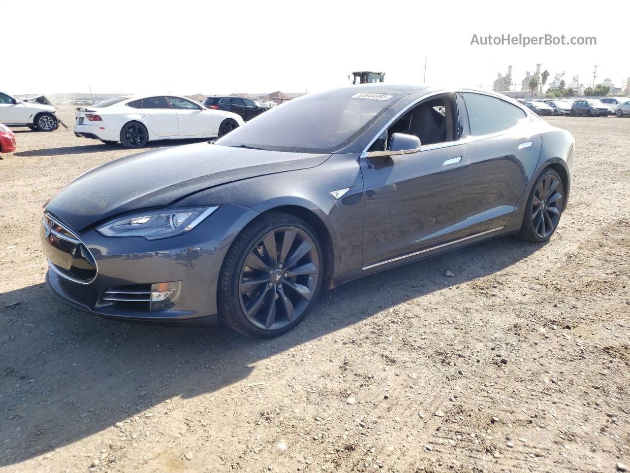 2014 Tesla Model S  Угольный vin: 5YJSA1H14EFP52950