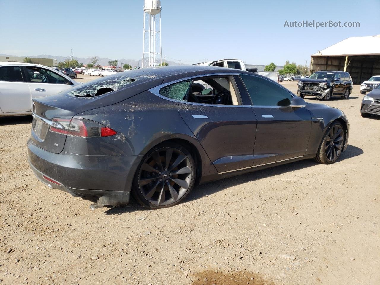2014 Tesla Model S  Charcoal vin: 5YJSA1H14EFP52950