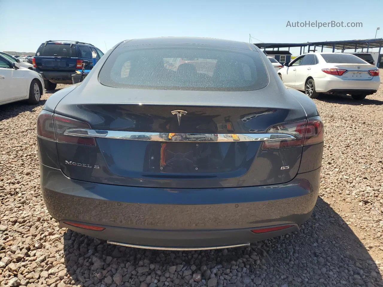 2014 Tesla Model S  Gray vin: 5YJSA1H14EFP61521