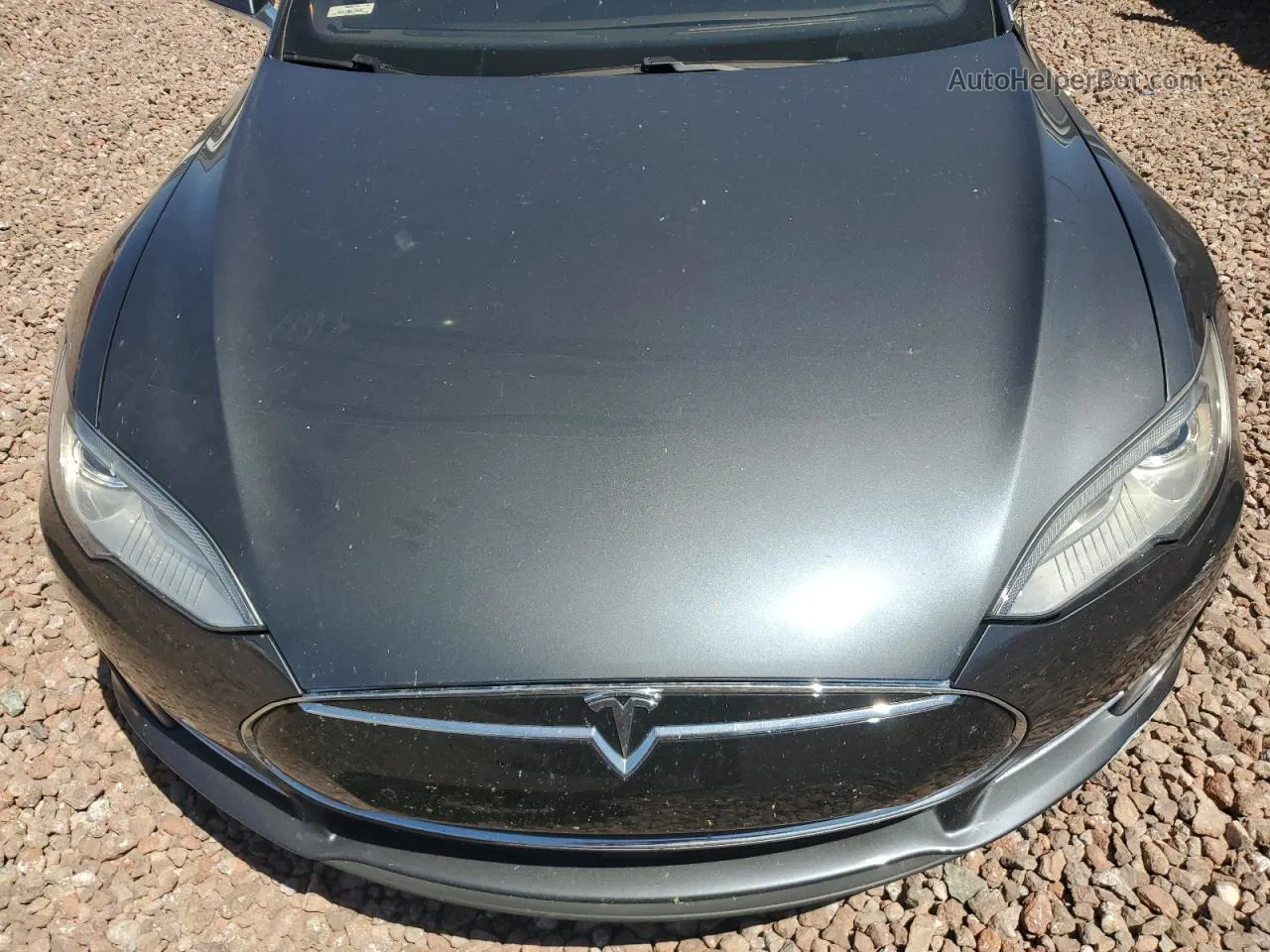 2014 Tesla Model S  Gray vin: 5YJSA1H14EFP61521