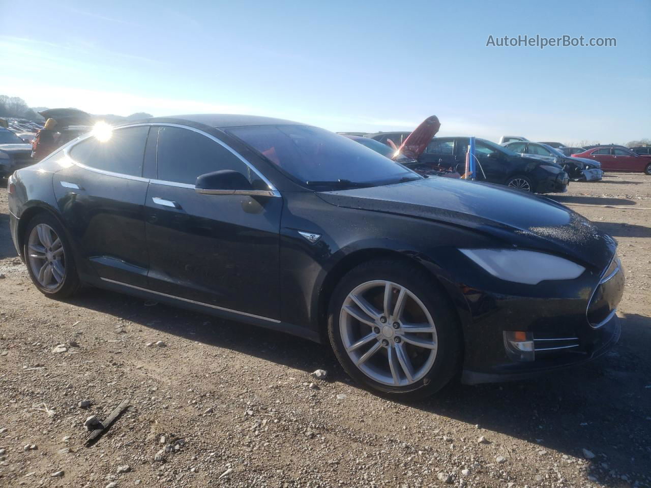 2015 Tesla Model S 85 Черный vin: 5YJSA1H14FFP72794