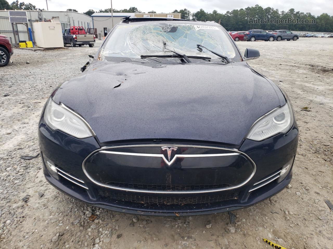 2014 Tesla Model S  Blue vin: 5YJSA1H15EFP32268