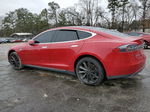 2014 Tesla Model S  Red vin: 5YJSA1H15EFP47871