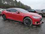 2014 Tesla Model S  Red vin: 5YJSA1H15EFP47871