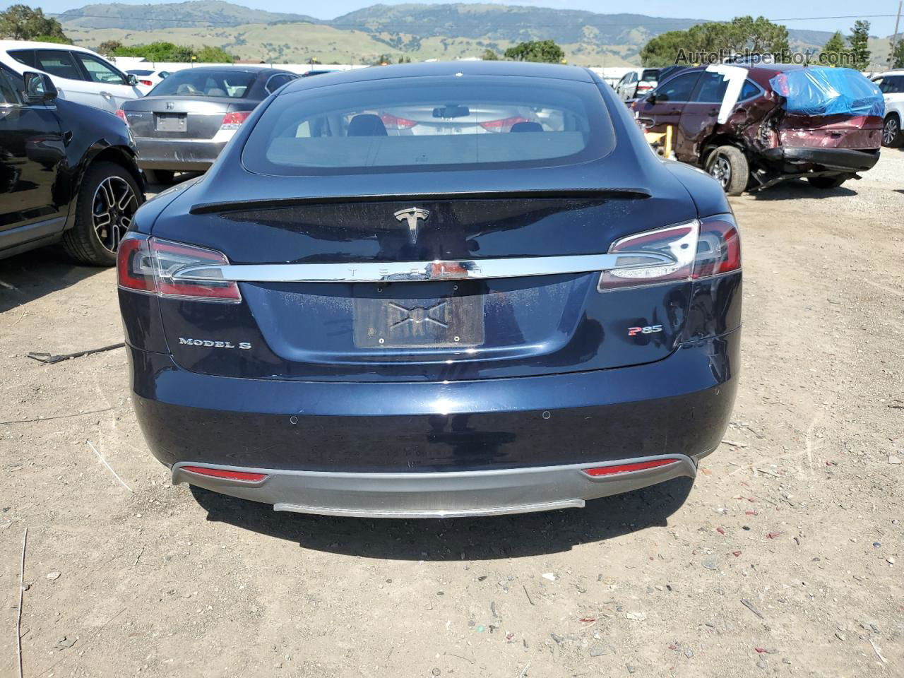 2014 Tesla Model S  Синий vin: 5YJSA1H15EFP58059