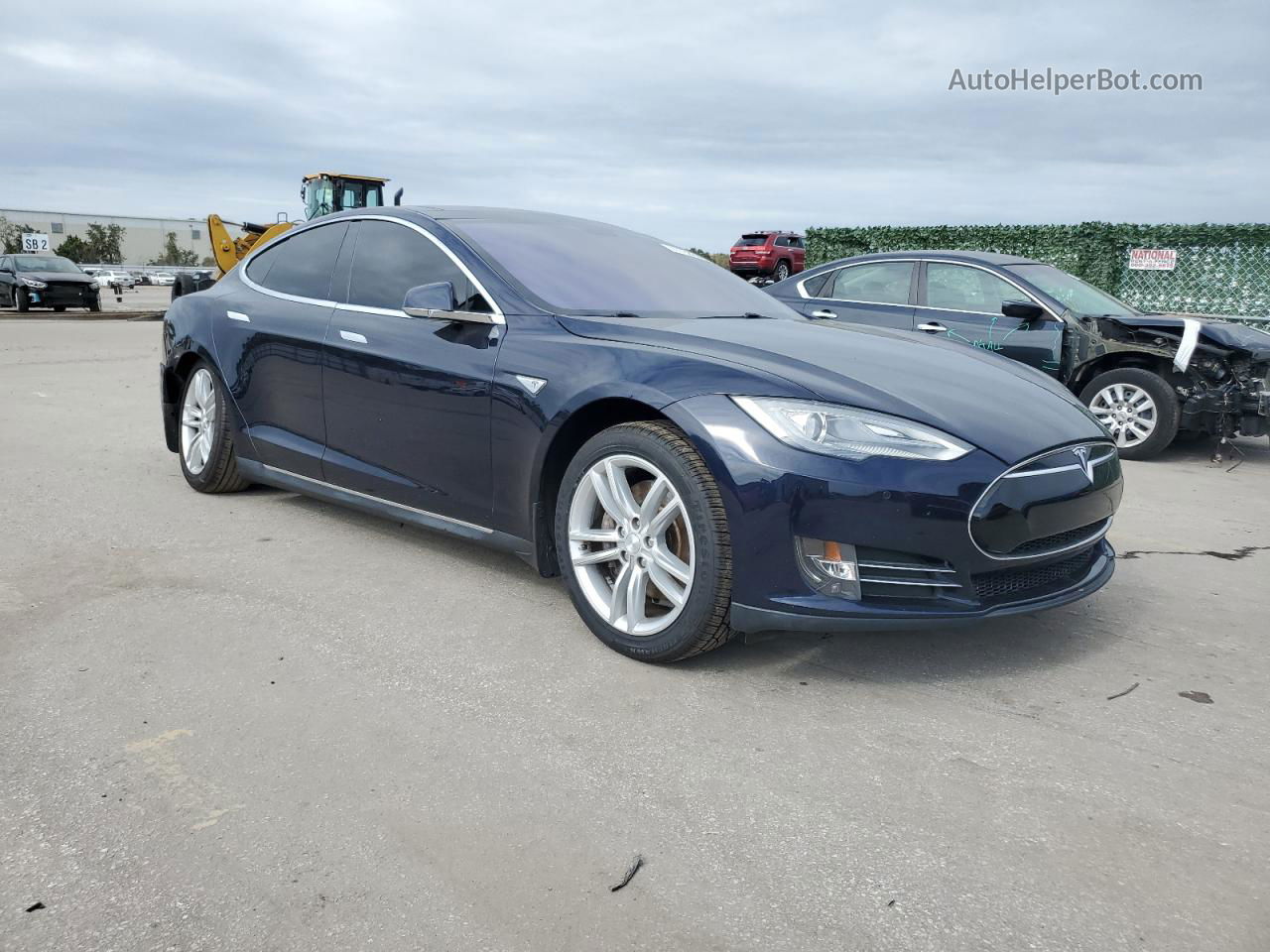 2014 Tesla Model S  Blue vin: 5YJSA1H16EFP28519