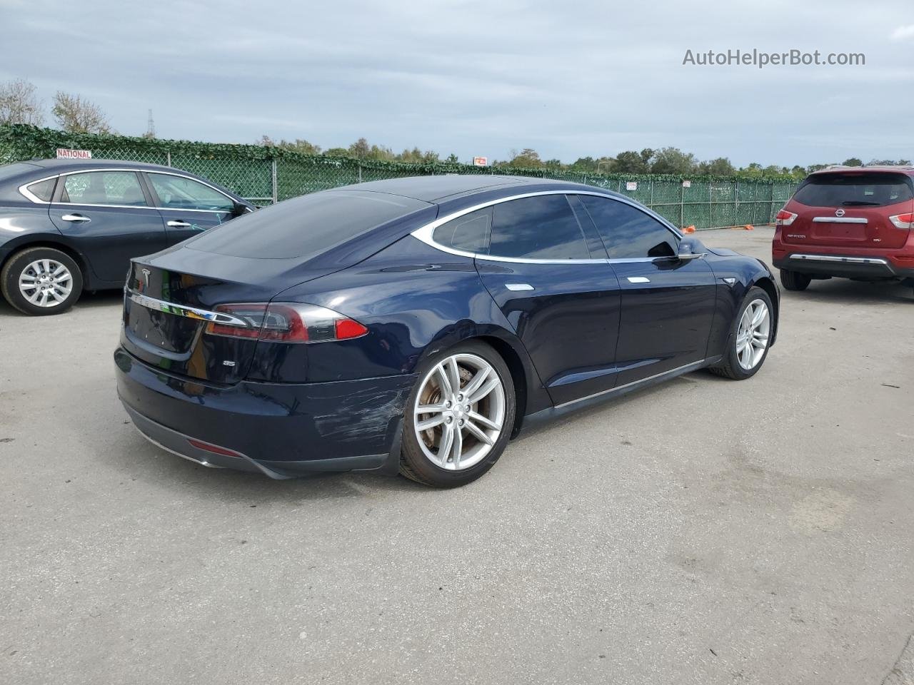 2014 Tesla Model S  Blue vin: 5YJSA1H16EFP28519