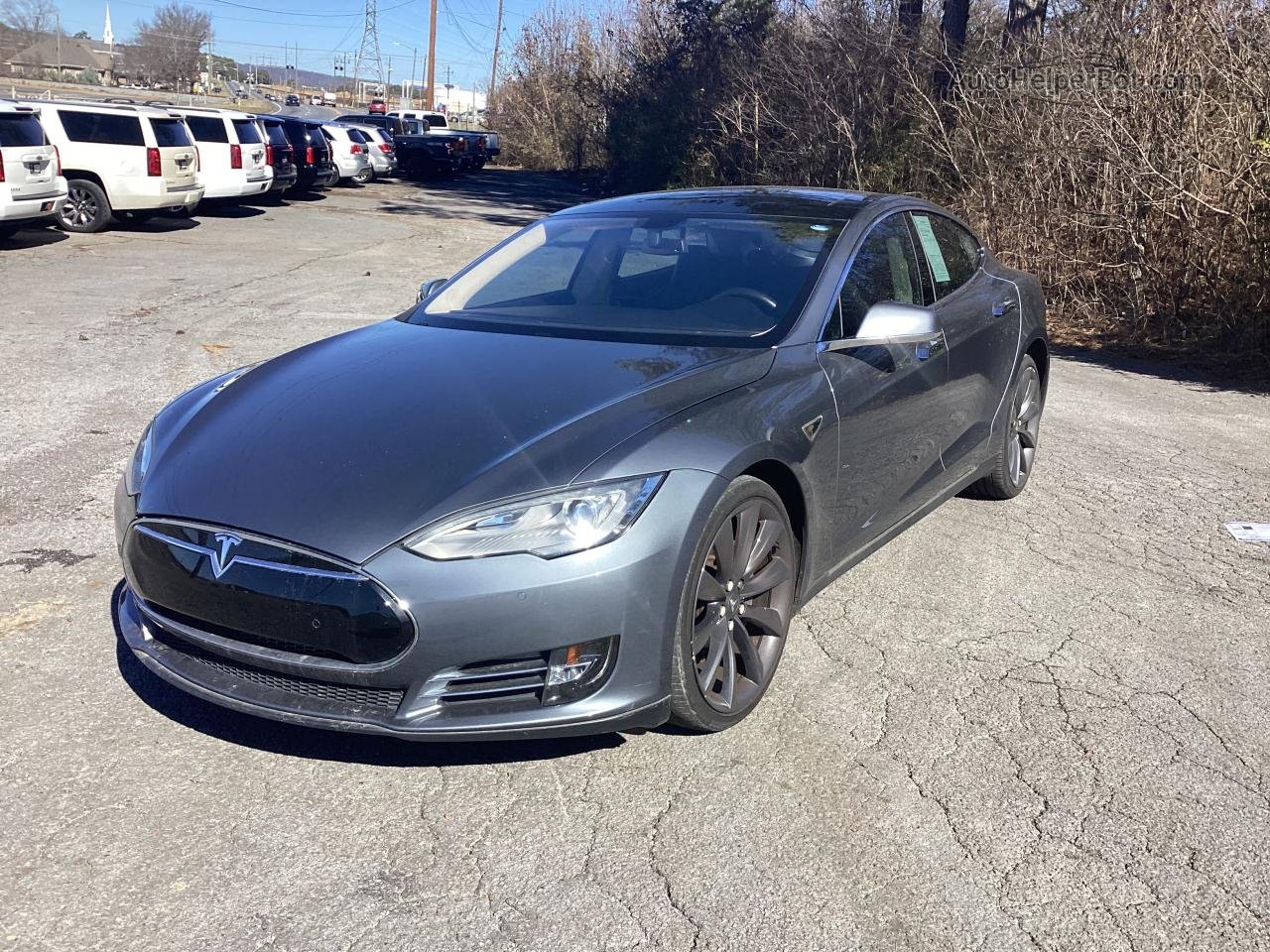 2014 Tesla Model S  Silver vin: 5YJSA1H16EFP33333