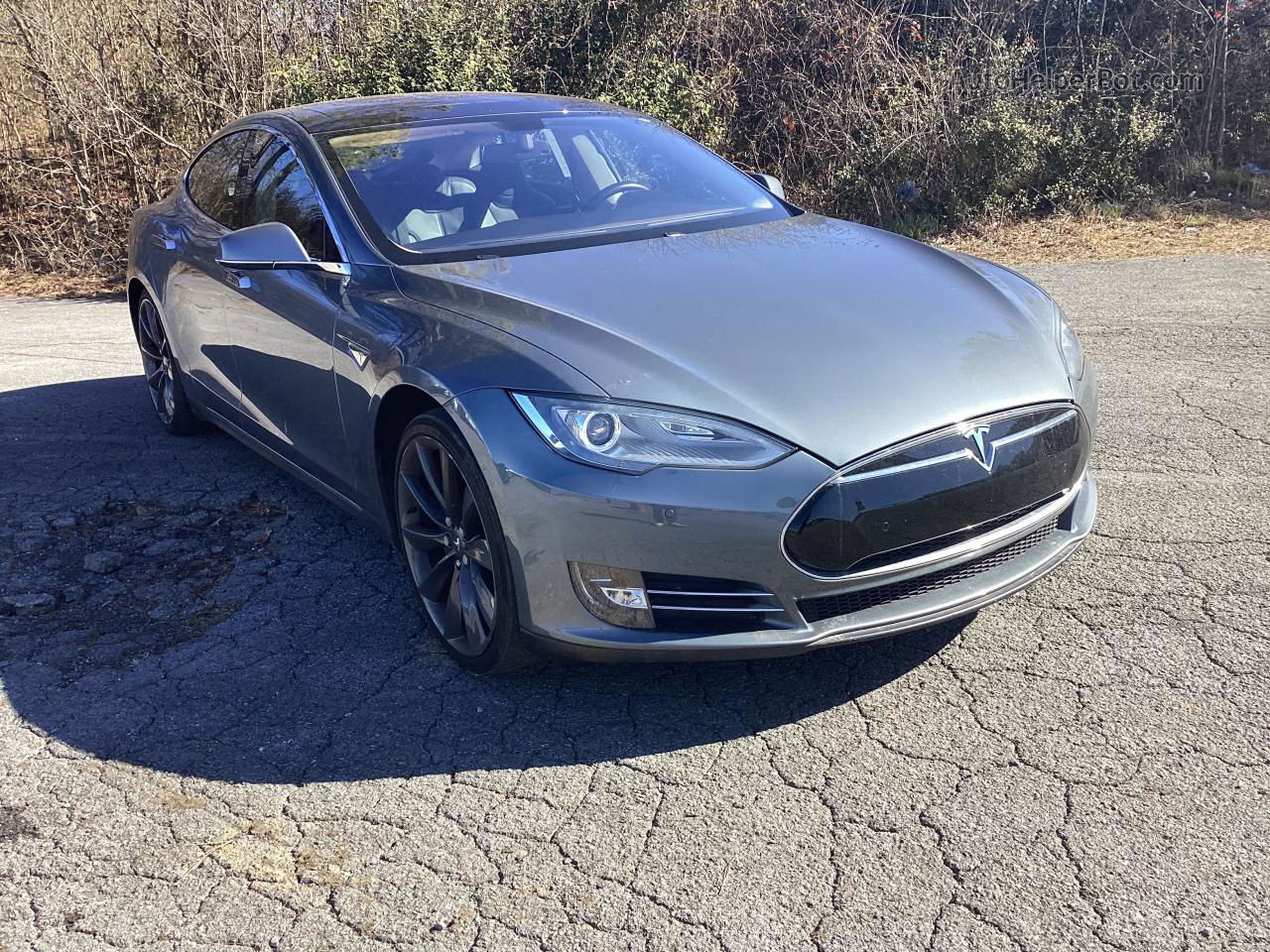 2014 Tesla Model S  Silver vin: 5YJSA1H16EFP33333