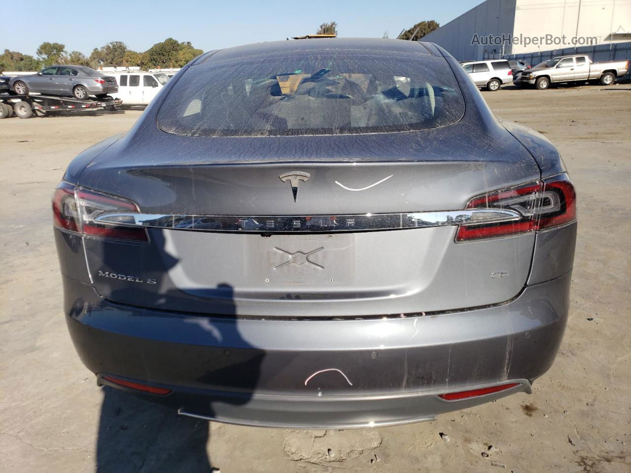 2014 Tesla Model S  Серый vin: 5YJSA1H16EFP37561