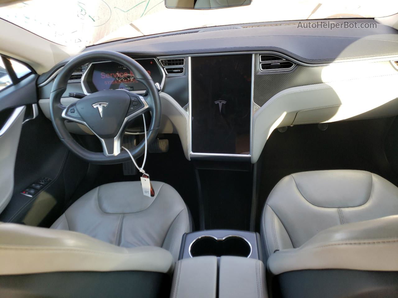 2014 Tesla Model S  Gray vin: 5YJSA1H16EFP37561