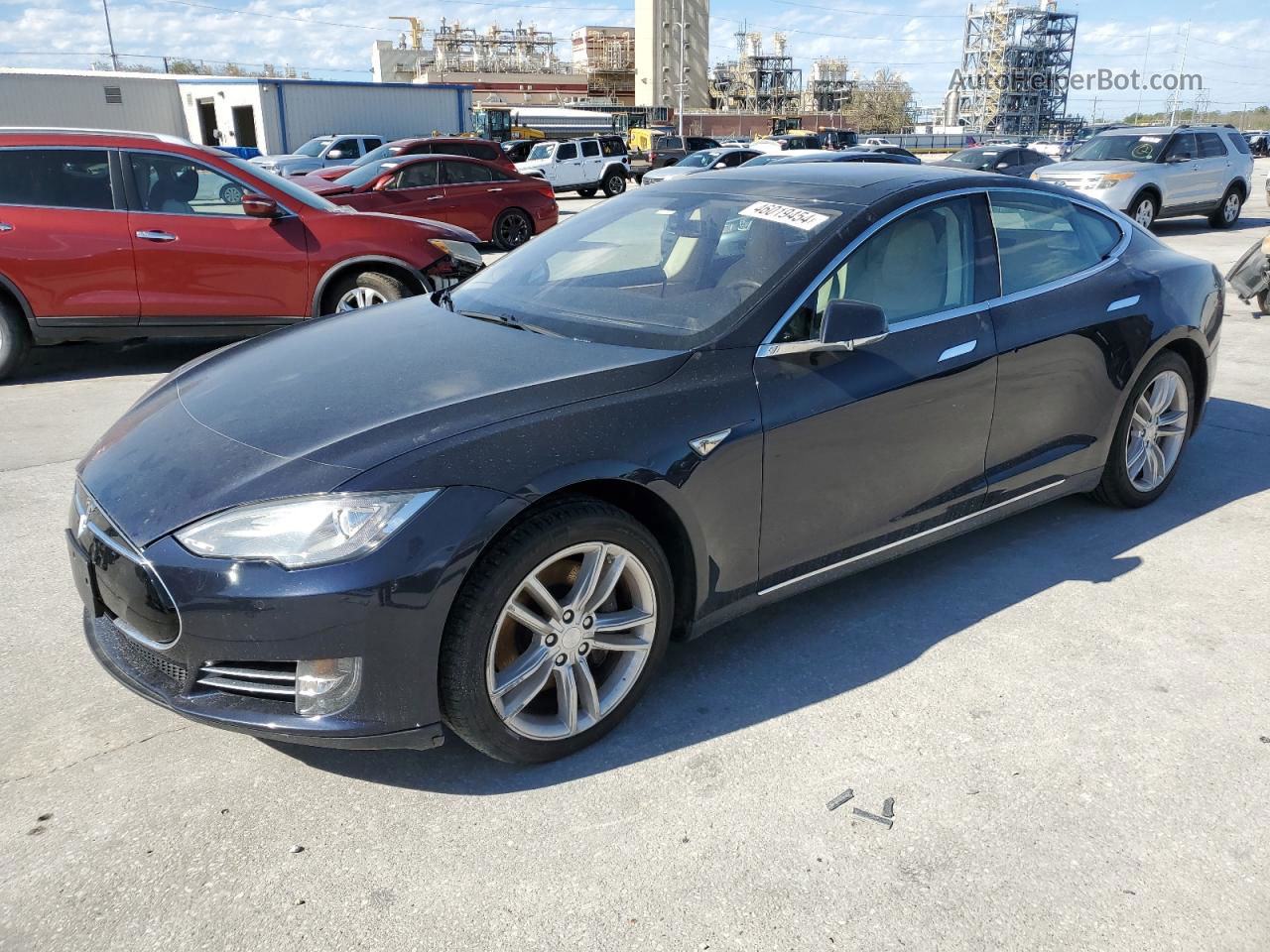 2014 Tesla Model S  Blue vin: 5YJSA1H16EFP43800