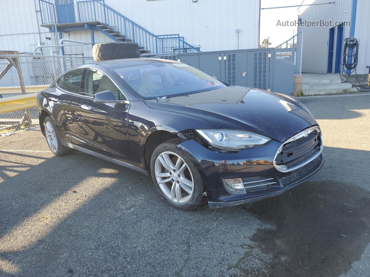 2014 Tesla Model S  Blue vin: 5YJSA1H17EFP32255