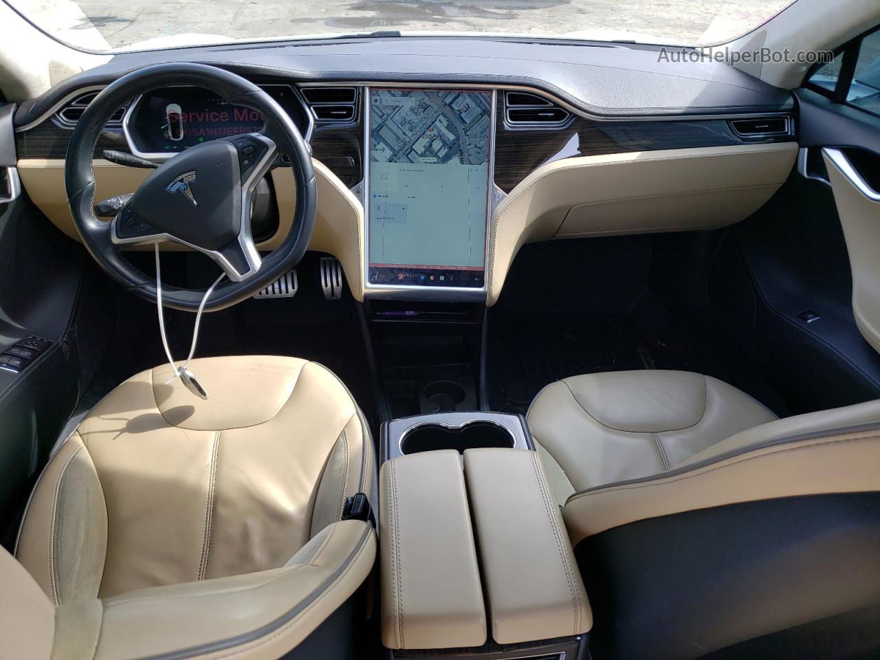 2014 Tesla Model S  White vin: 5YJSA1H17EFP37214