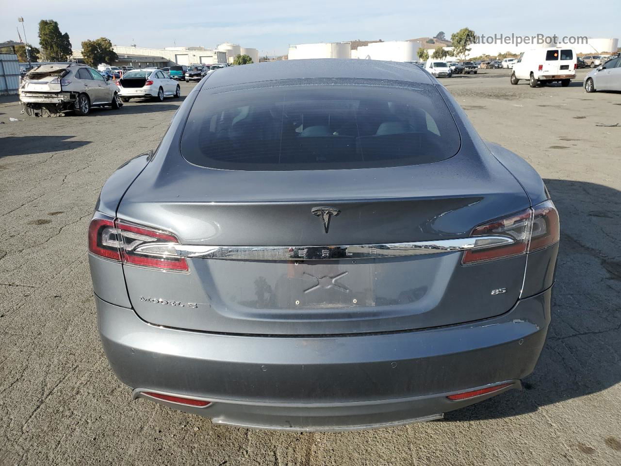 2014 Tesla Model S  Gray vin: 5YJSA1H17EFP44275