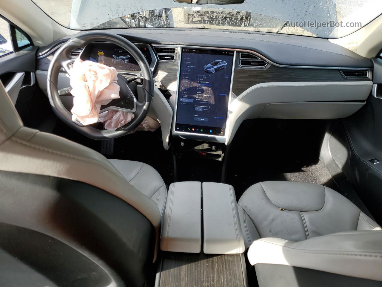 2014 Tesla Model S  Gray vin: 5YJSA1H17EFP44275