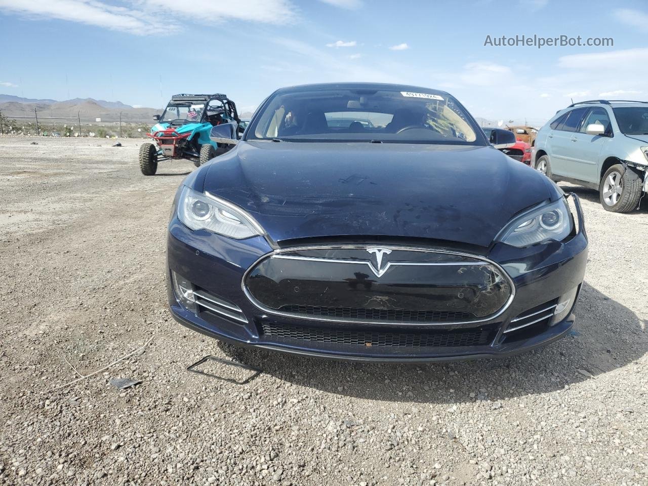 2014 Tesla Model S  Синий vin: 5YJSA1H17EFP45779