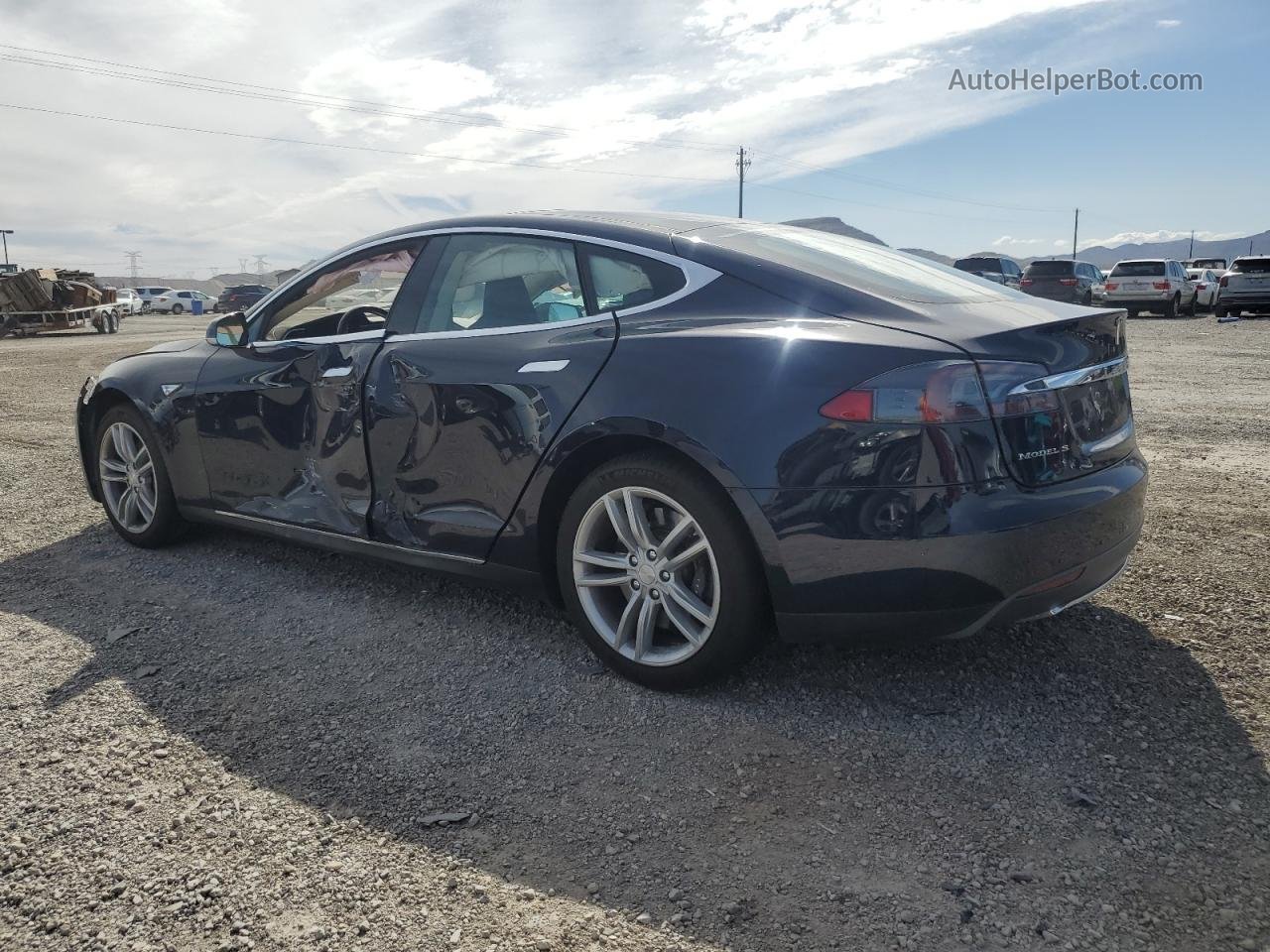 2014 Tesla Model S  Blue vin: 5YJSA1H17EFP45779