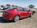 2014 Tesla Model S  Red vin: 5YJSA1H17EFP52702