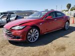 2014 Tesla Model S  Red vin: 5YJSA1H17EFP52702