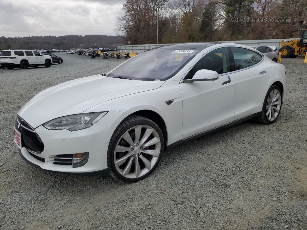 2014 Tesla Model S  Белый vin: 5YJSA1H17EFP58080