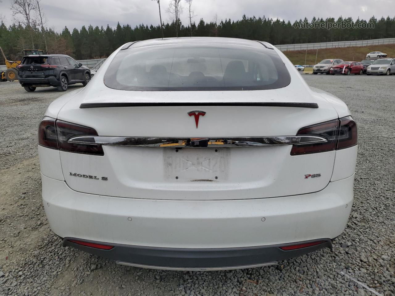 2014 Tesla Model S  Белый vin: 5YJSA1H17EFP58080