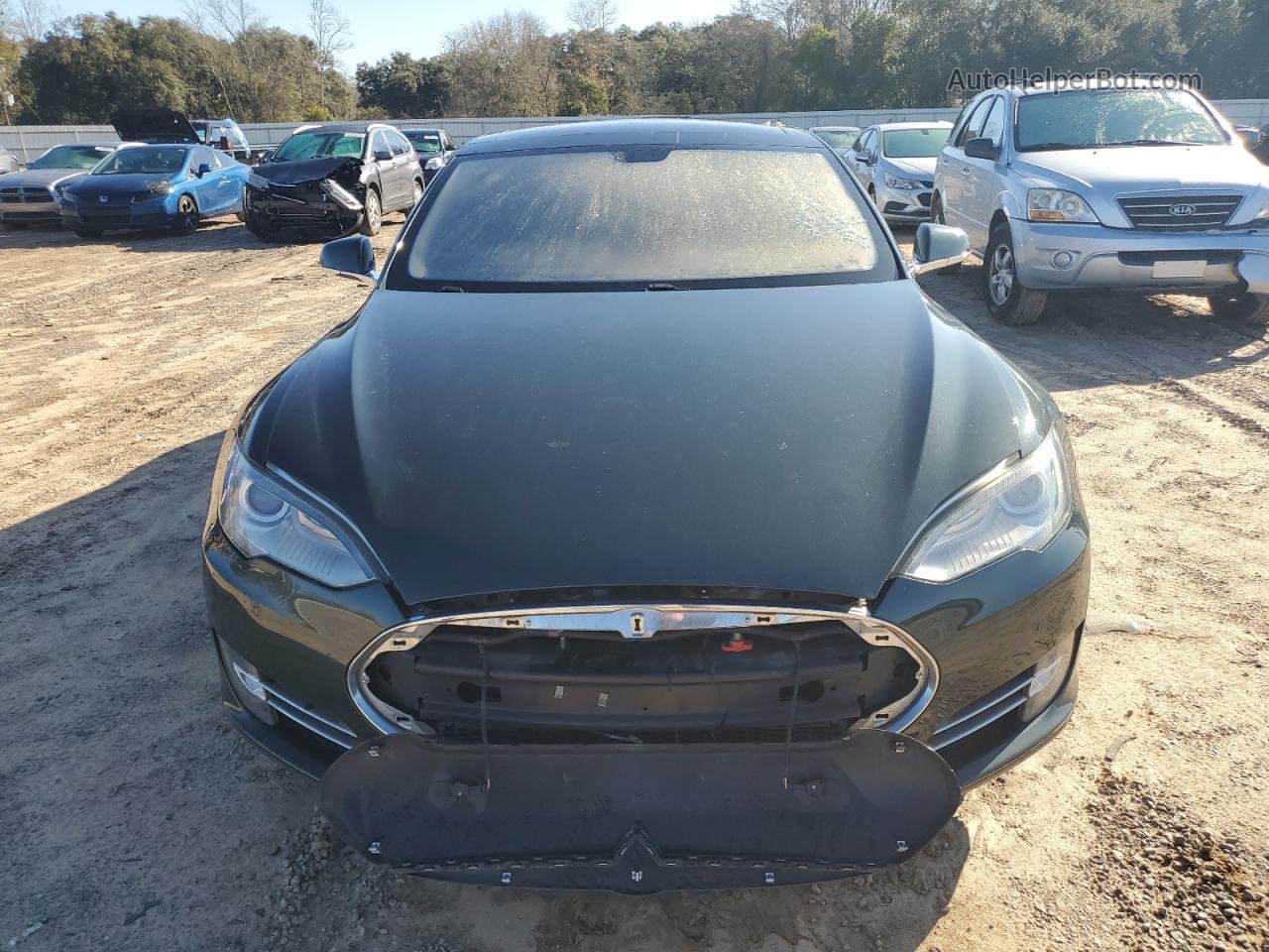 2014 Tesla Model S  Gray vin: 5YJSA1H18EFP32748