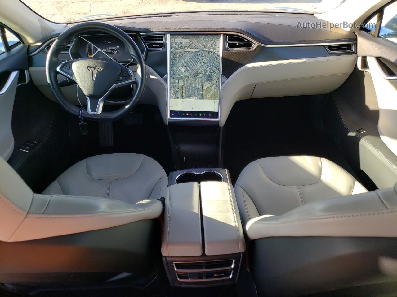 2014 Tesla Model S  Серый vin: 5YJSA1H18EFP39439