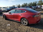 2014 Tesla Model S Red vin: 5YJSA1H18EFP48948