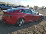 2014 Tesla Model S Red vin: 5YJSA1H18EFP48948