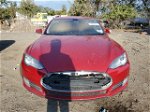 2014 Tesla Model S Red vin: 5YJSA1H18EFP48948