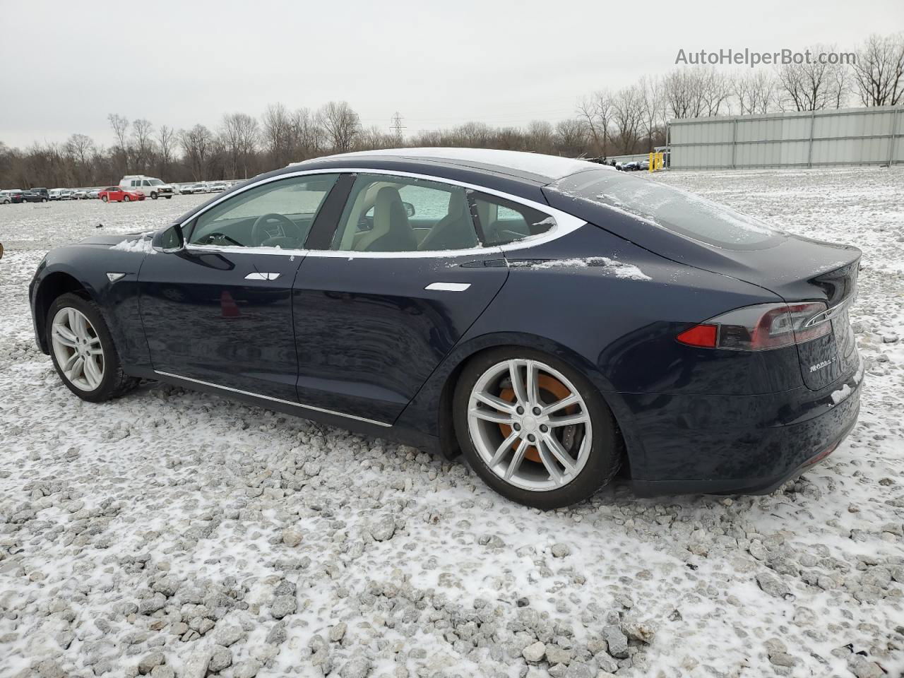 2014 Tesla Model S  Черный vin: 5YJSA1H18EFP52787