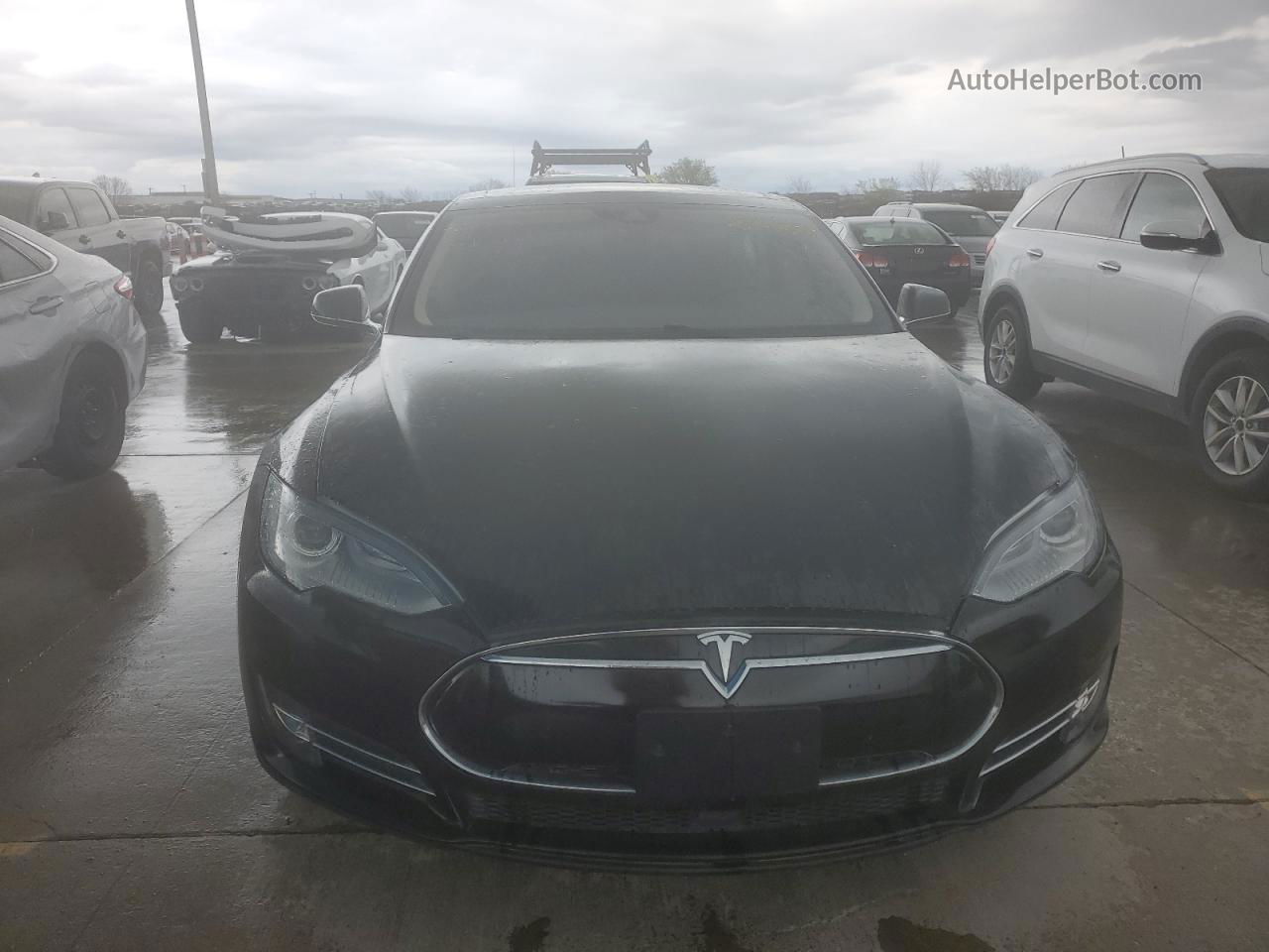 2014 Tesla Model S  Blue vin: 5YJSA1H18EFP56693