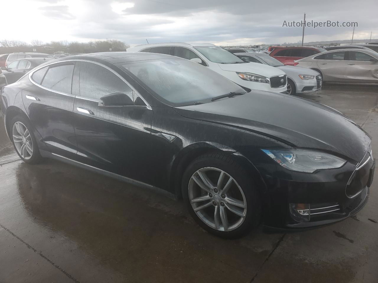 2014 Tesla Model S  Синий vin: 5YJSA1H18EFP56693