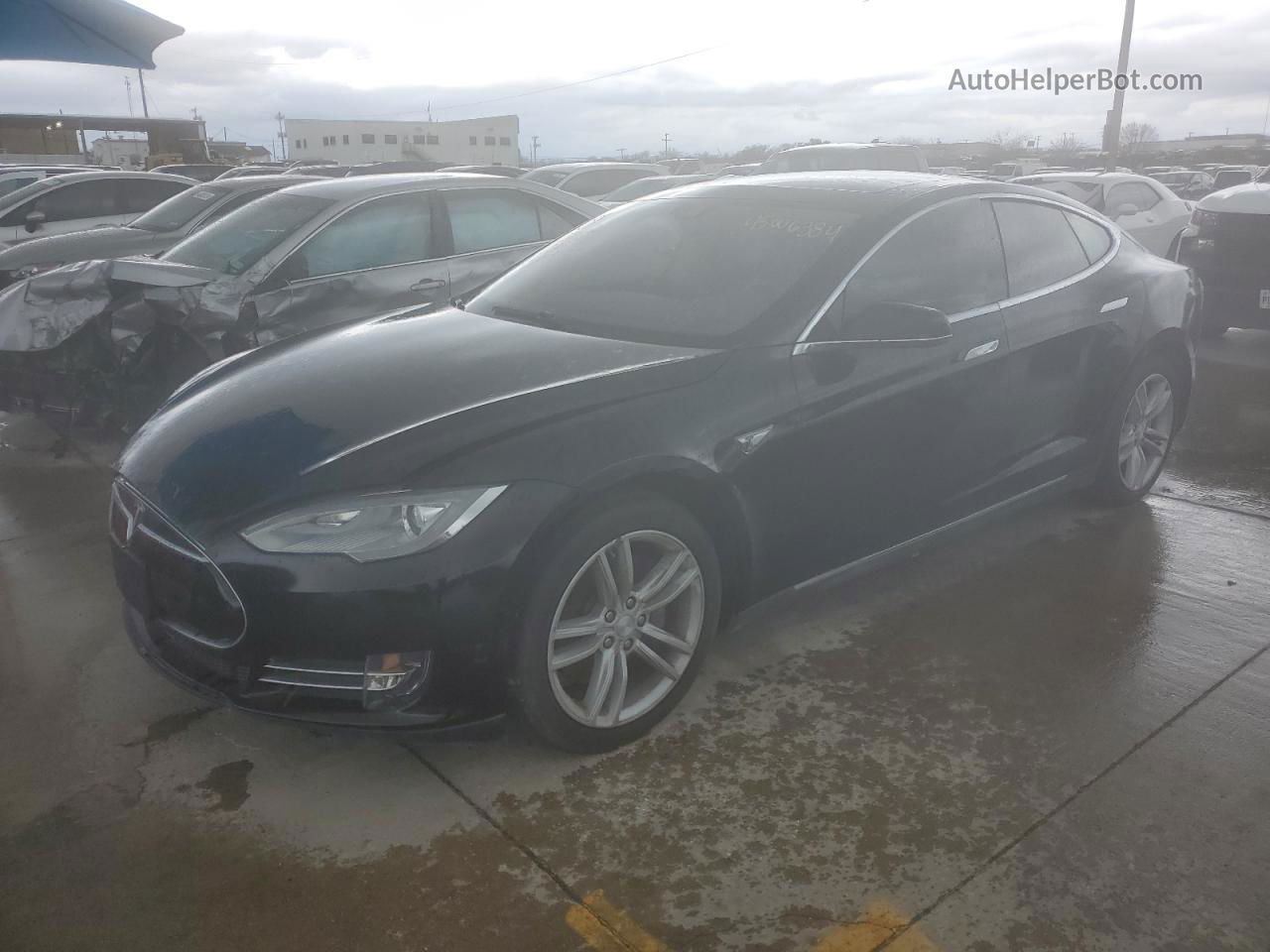 2014 Tesla Model S  Blue vin: 5YJSA1H18EFP56693