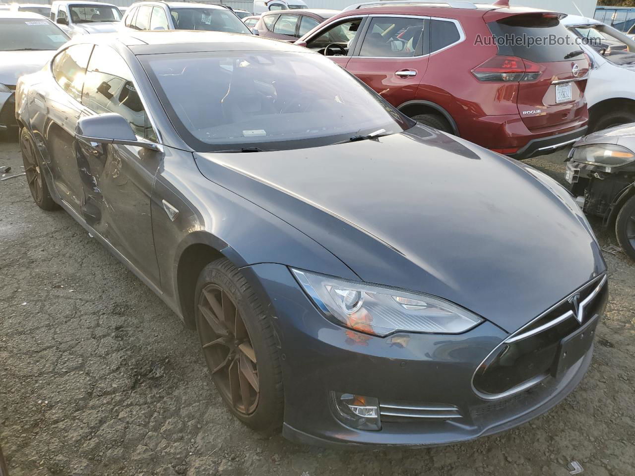 2014 Tesla Model S  Charcoal vin: 5YJSA1H19EFP49509