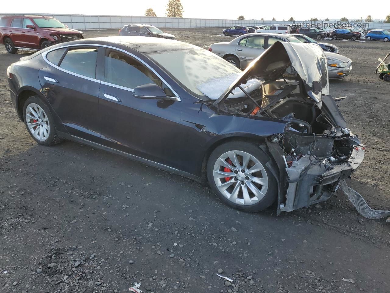 2014 Tesla Model S  Black vin: 5YJSA1H19EFP52619