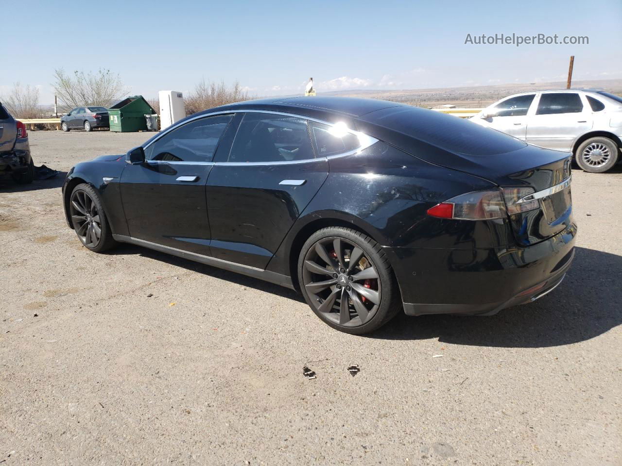 2014 Tesla Model S  Черный vin: 5YJSA1H19EFP53897