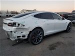 2014 Tesla Model S  White vin: 5YJSA1H1XEFP37305
