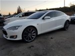 2014 Tesla Model S  White vin: 5YJSA1H1XEFP37305