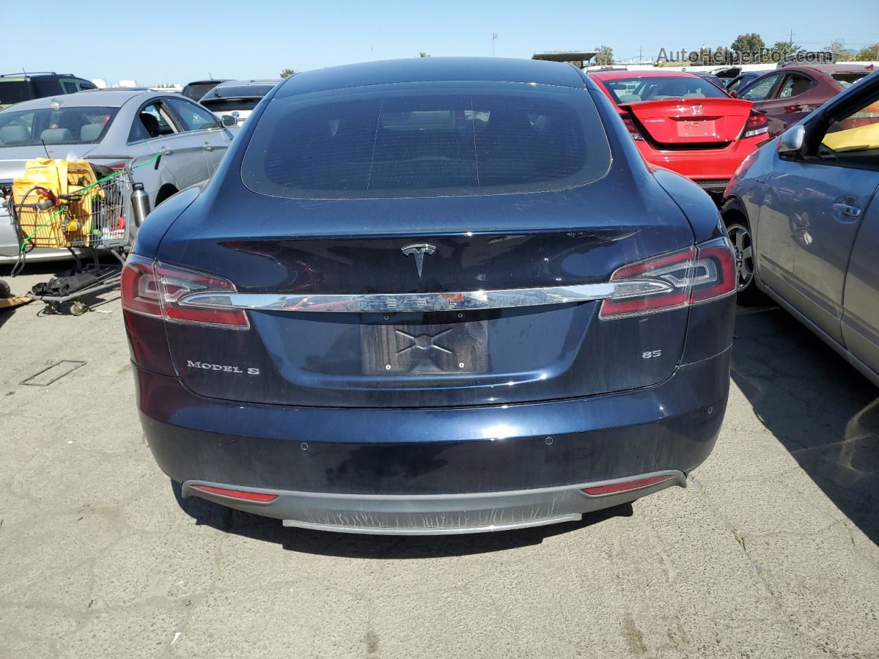 2014 Tesla Model S  Синий vin: 5YJSA1H1XEFP38678